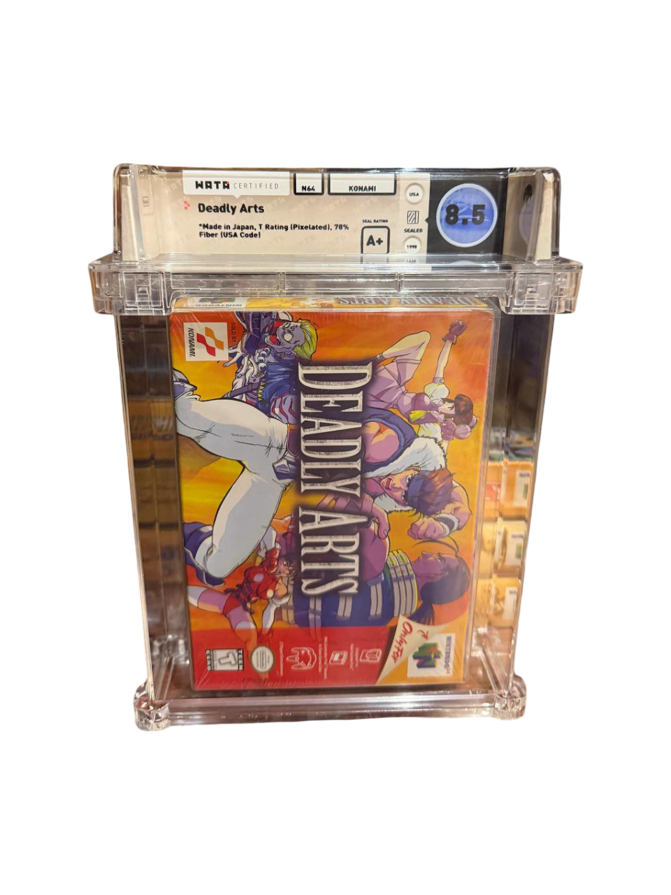 Deadly Arts N64 Konami WATA 8.5 A+