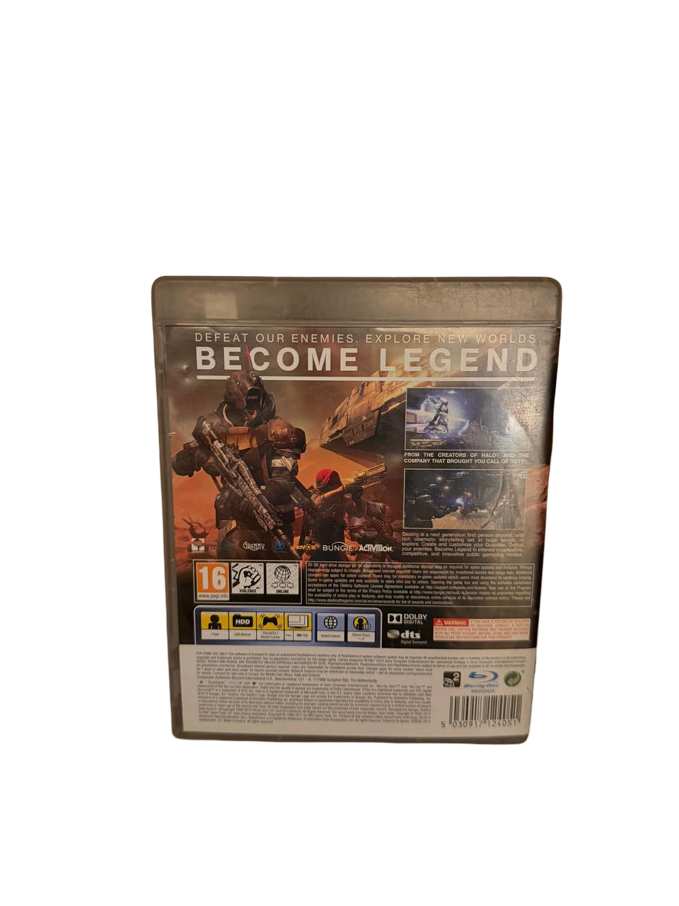 Destiny PS3 - Back Cover