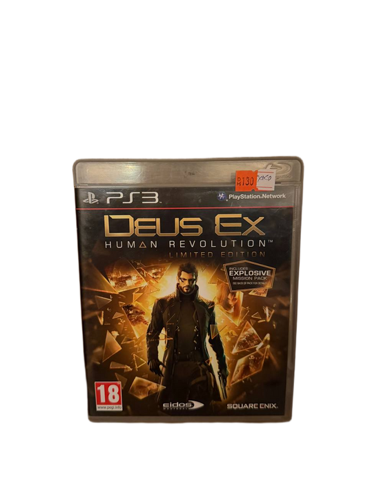 Deus Ex Human Revolution Limited Edition PS3 - Front Cover