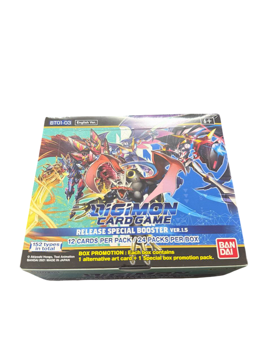 Digimon Card Game Release Special Booster Ver.1.5 BT01-03 Booster Box