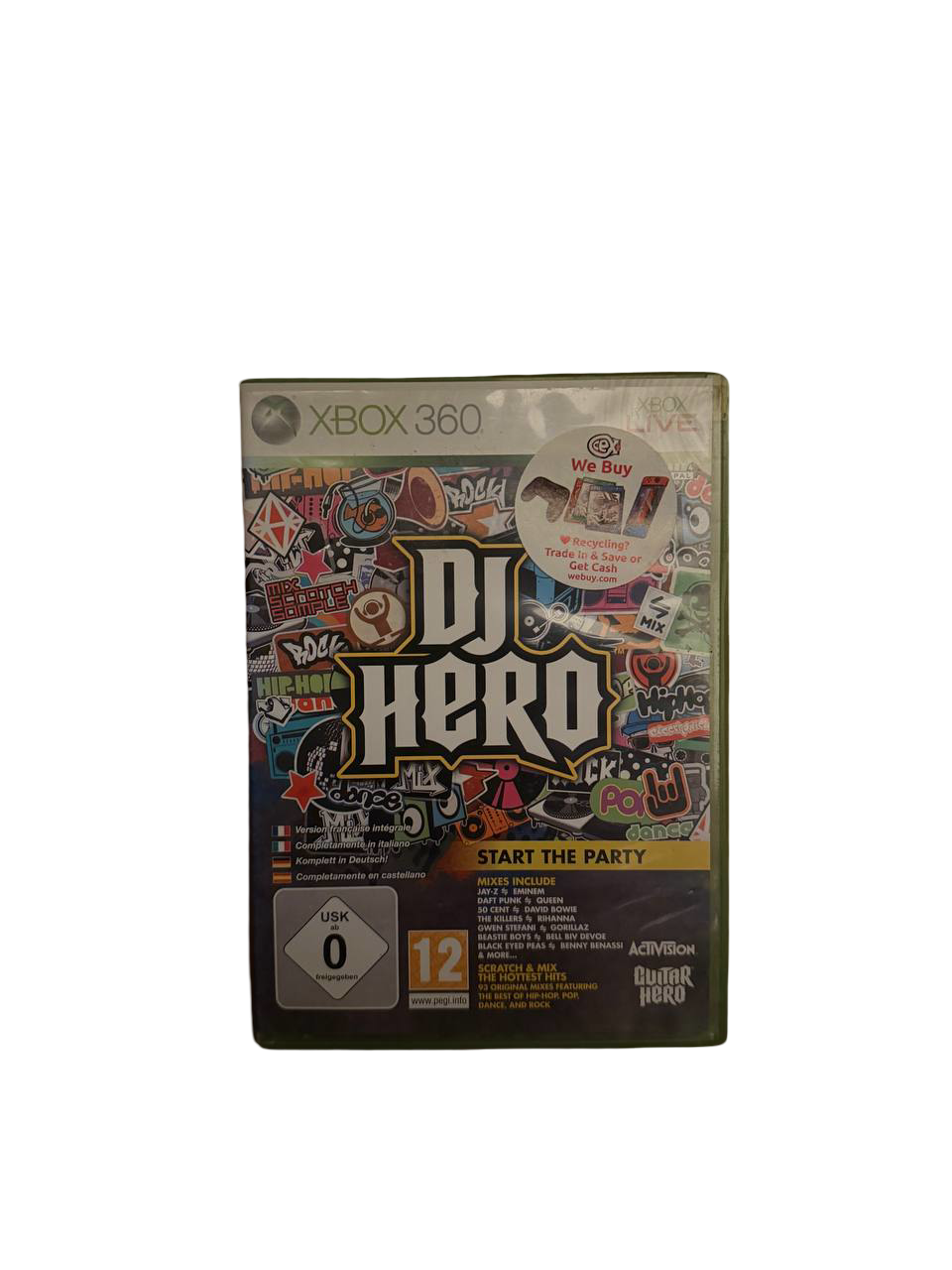 DJ Hero Xbox 360 - Front Cover