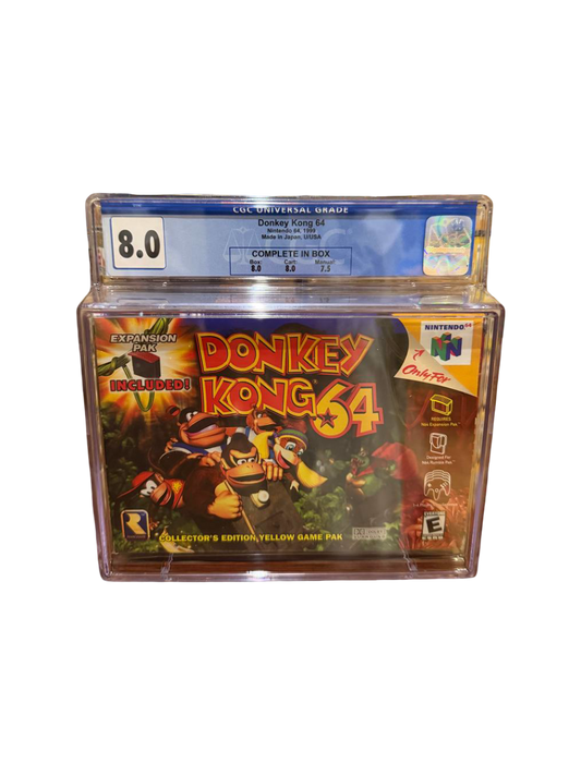 Donkey Kong 64 Collector's Edition N64 CGC 8.0 CIB