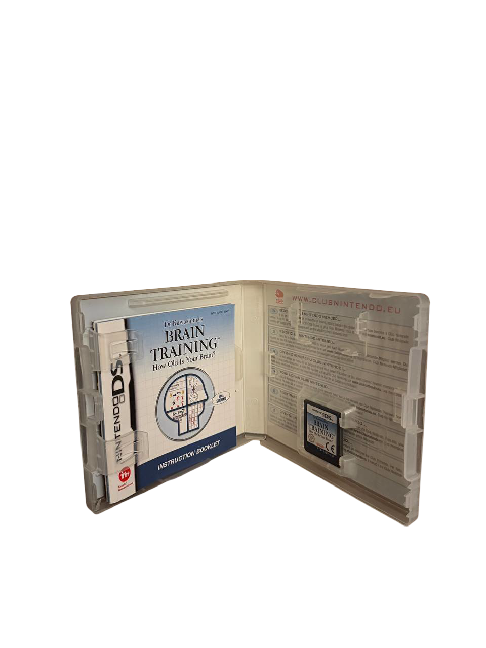Dr. Kawashima's Brain Training DS - Case & Manual