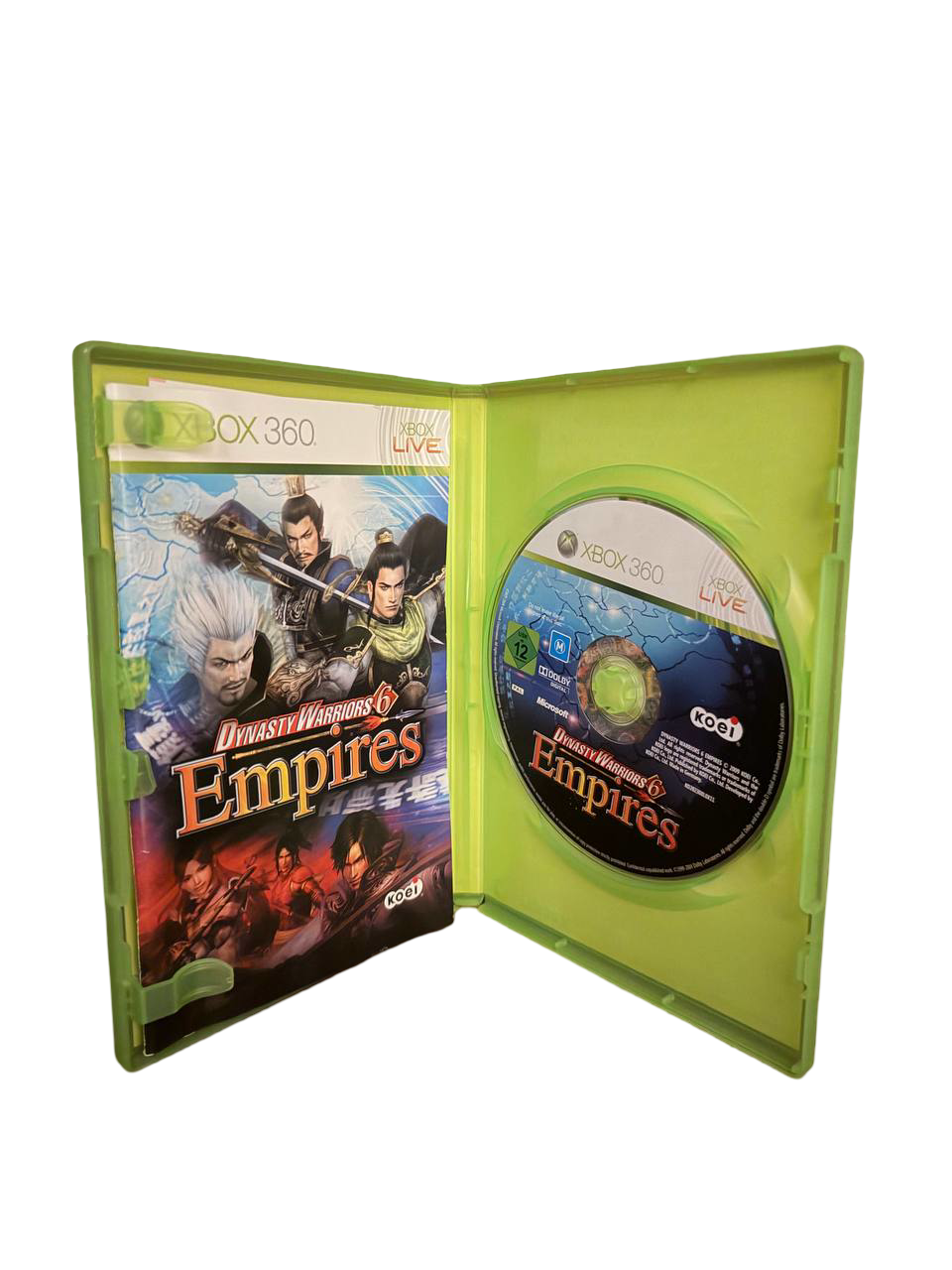 Dynasty Warriors 6 Empires Xbox 360 - Disc & Manual