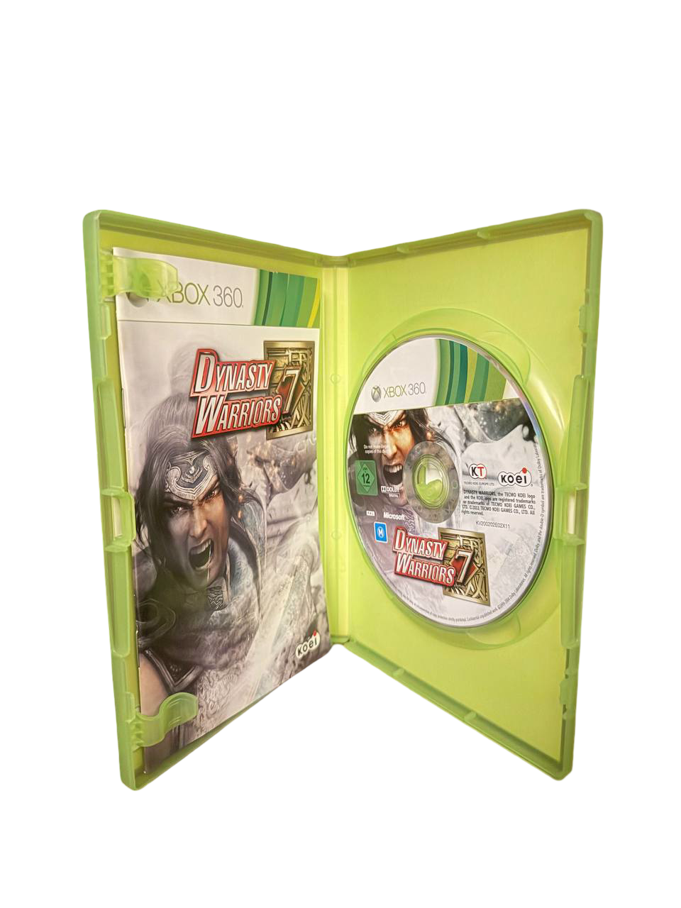 Dynasty Warriors 7 Xbox 360 - Open Case, Disc & Manual