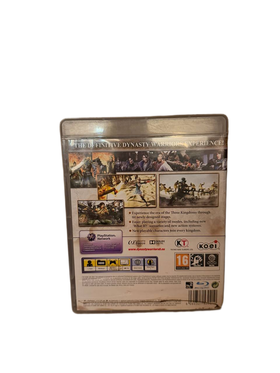 Dynasty Warriors 8 PS3 - Back Cover