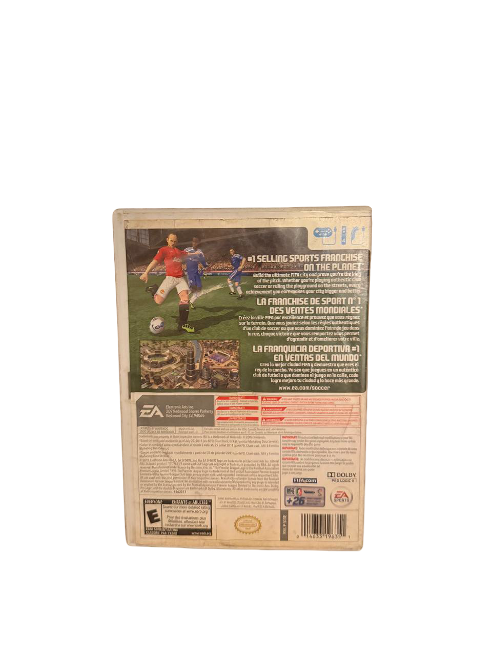 FIFA Soccer 12 Wii - Back Cover