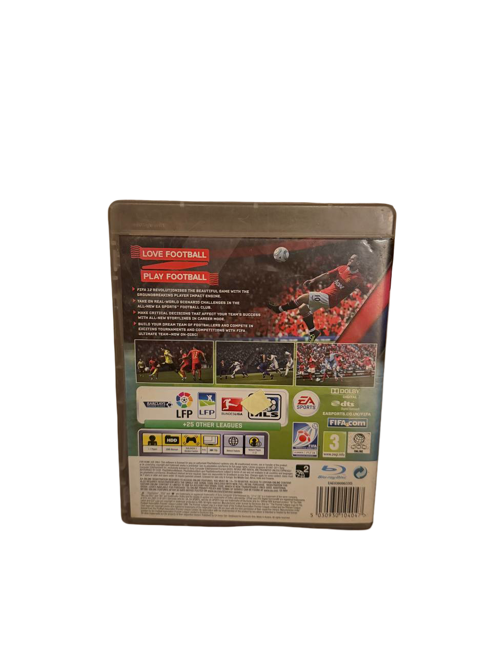 FIFA 12 PS3 - Back Cover