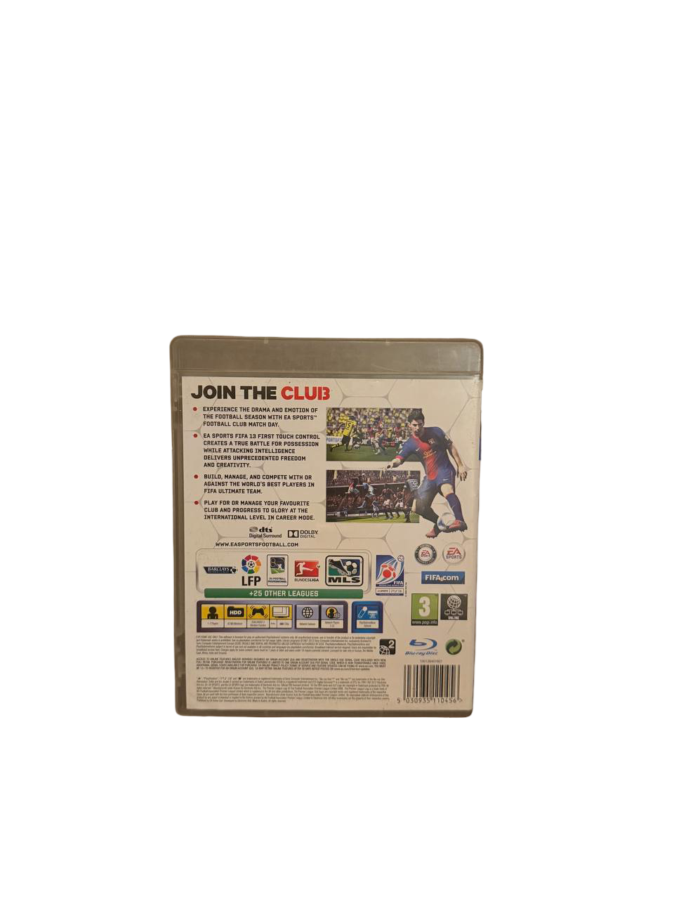 FIFA 13 PS3 - Back Cover