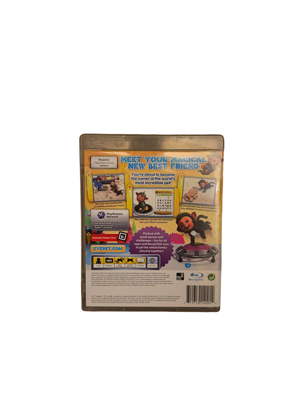 EyePet PS3 - Back Cover