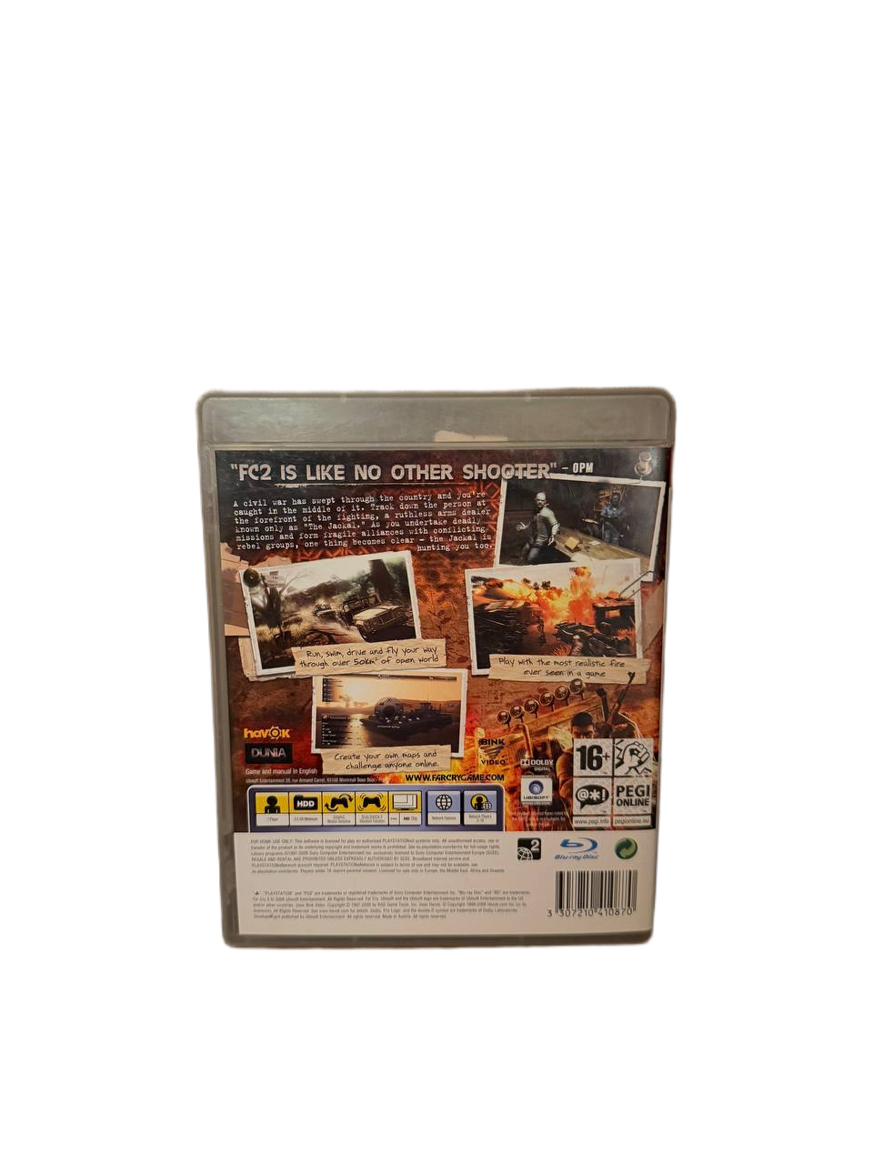Far Cry 2 PS3 Ubisoft - Back Cover