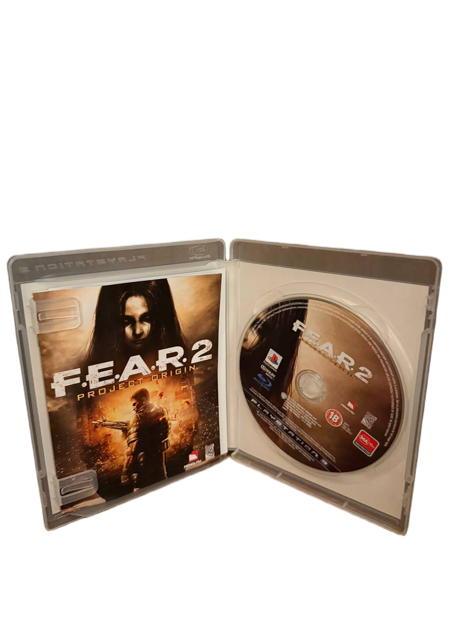 F.E.A.R. 2 Project Origin PS3 - Disc and Manual
