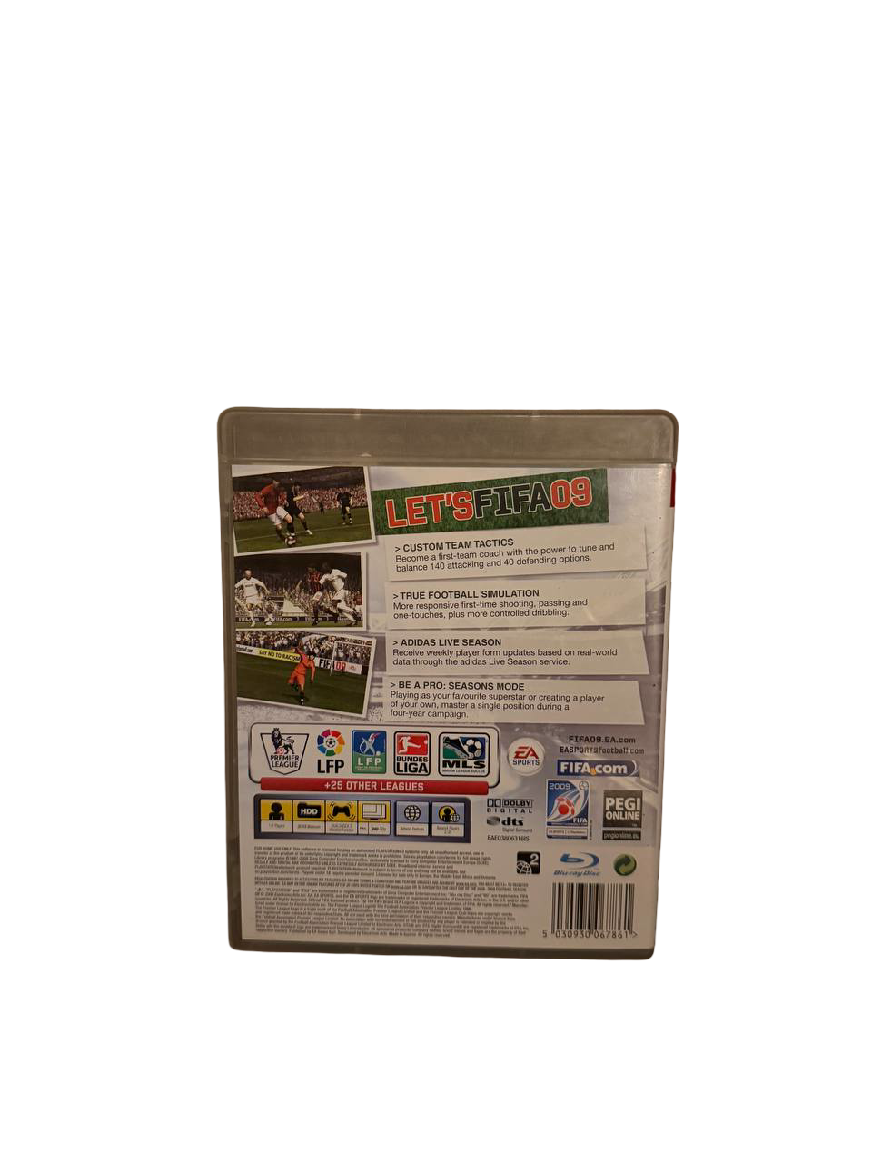 FIFA 09 PS3 - Back Cover