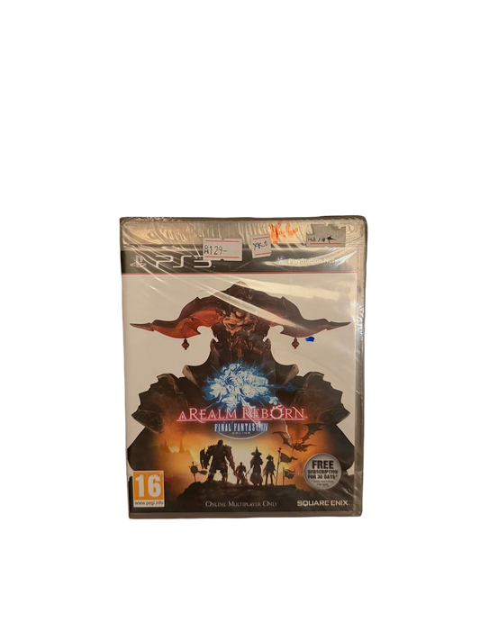 Final Fantasy XIV A Realm Reborn PS3 Square Enix - Front Cover