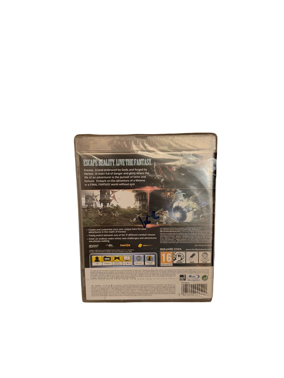 Final Fantasy XIV PS3 - Back Cover