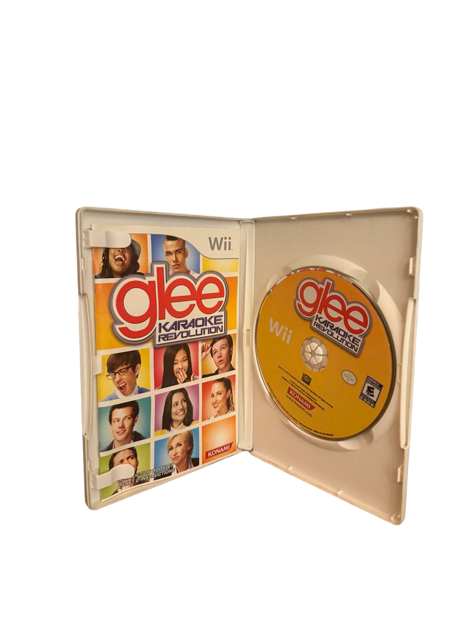 Glee Karaoke Revolution Wii - Case & Disc