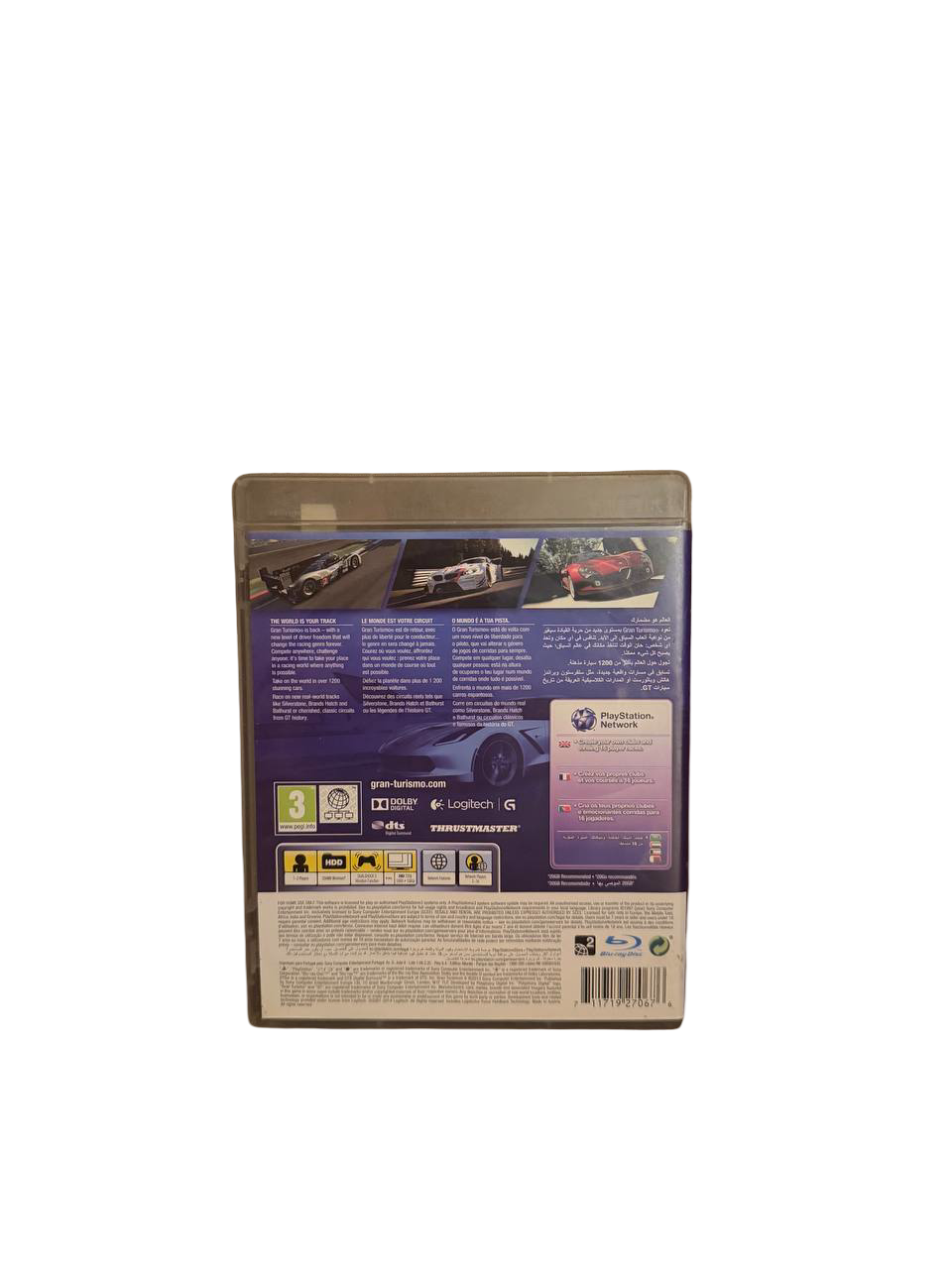 Gran Turismo 6 PS3 - Back Cover