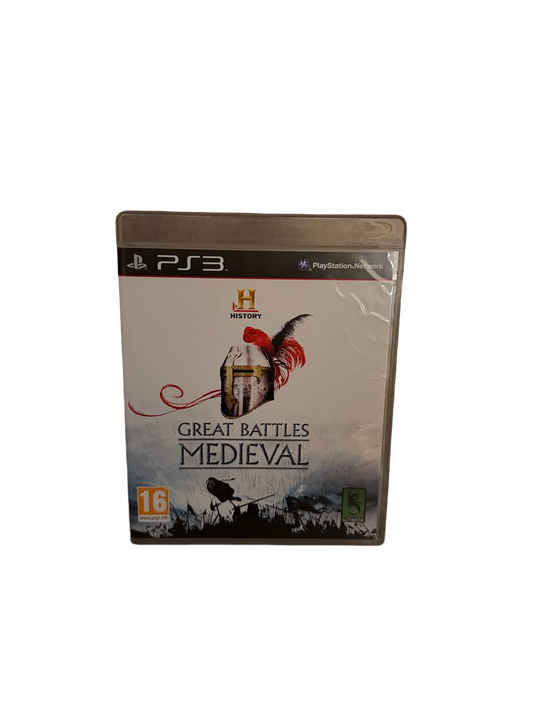 History Great Battles Medieval PS3 - Back/Inside