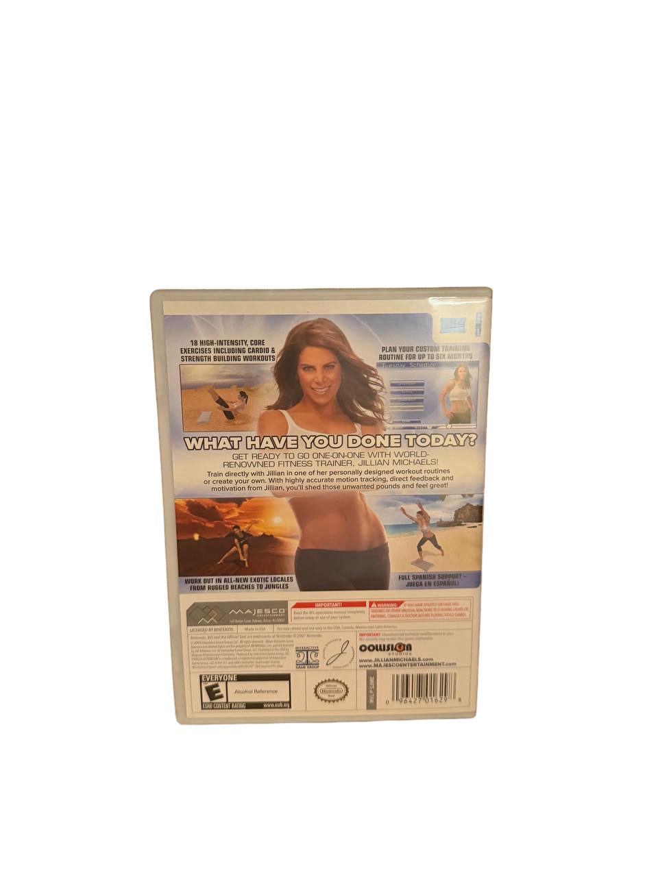 Jillian Michaels Fitness Ultimatum 2010 Wii - Back Cover