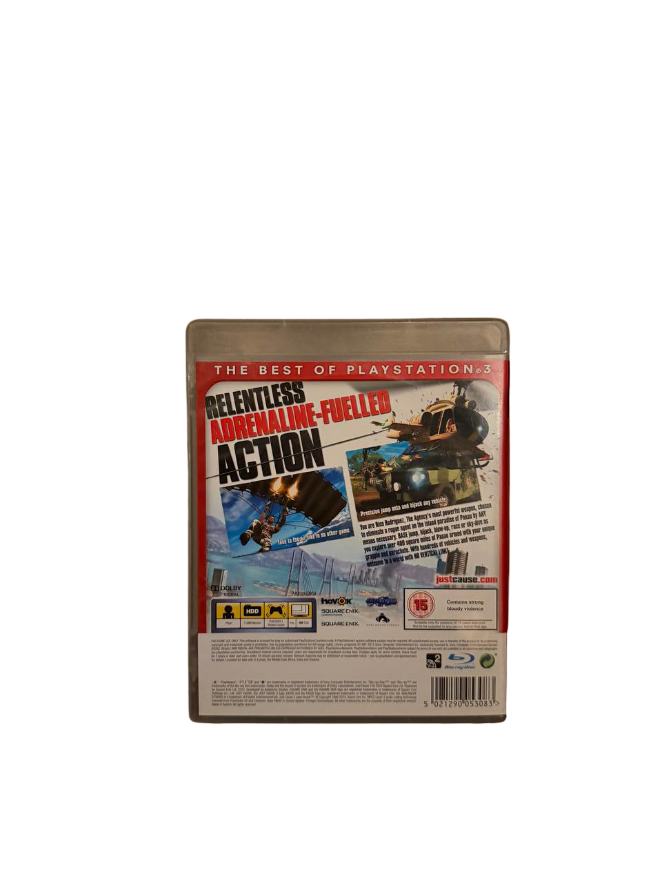 Just Cause 2 PS3 - Back Cover