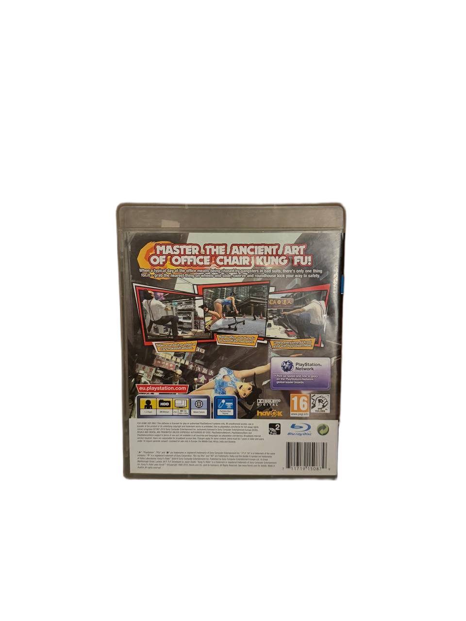 Kung Fu Rider PS3 - Back Cover