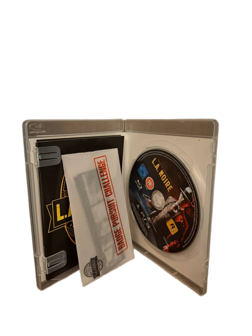L.A. Noire PS3 - Disc Manual and Badge Pursuit Challenge