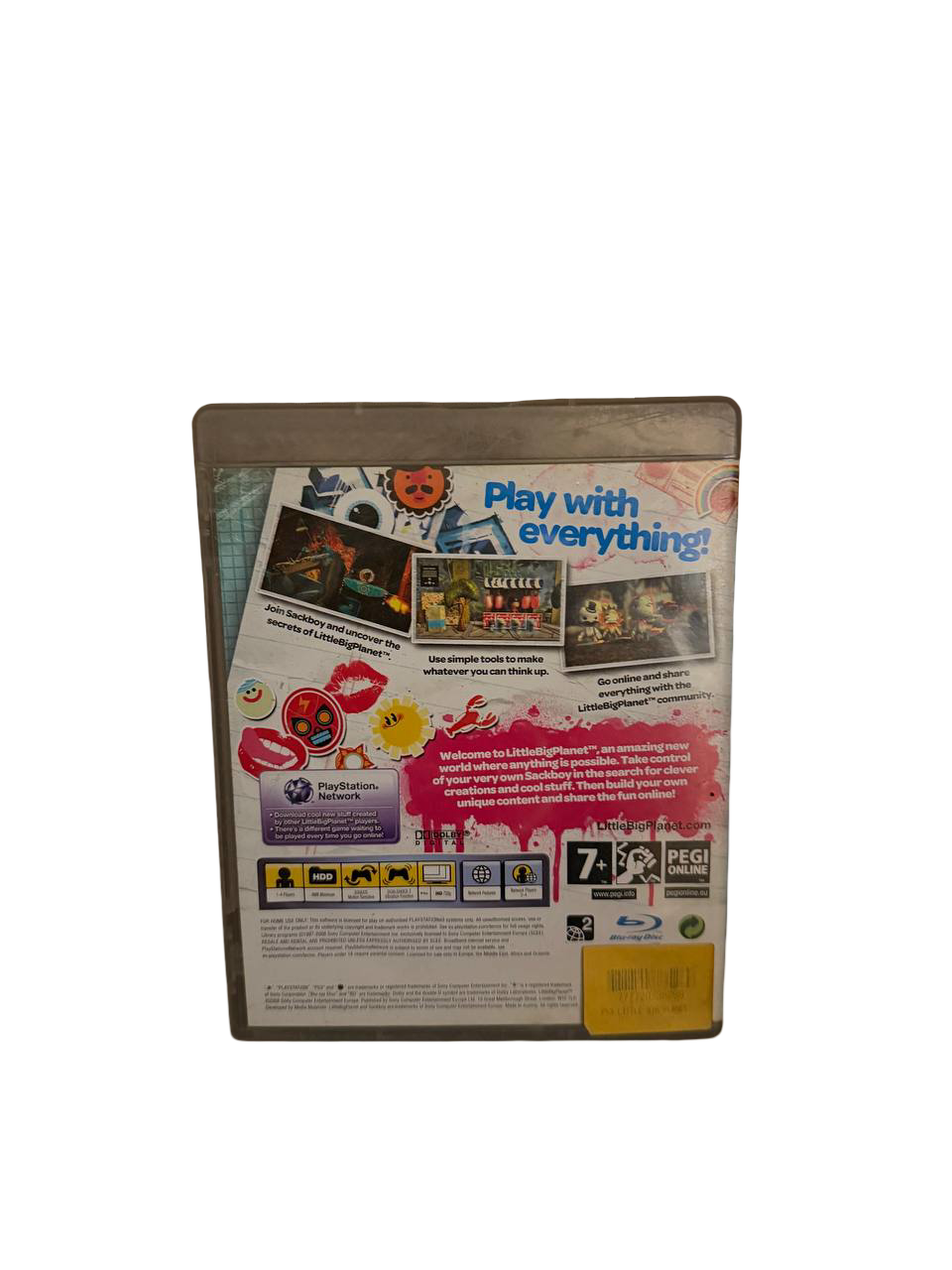 LittleBigPlanet PS3 - Back Cover