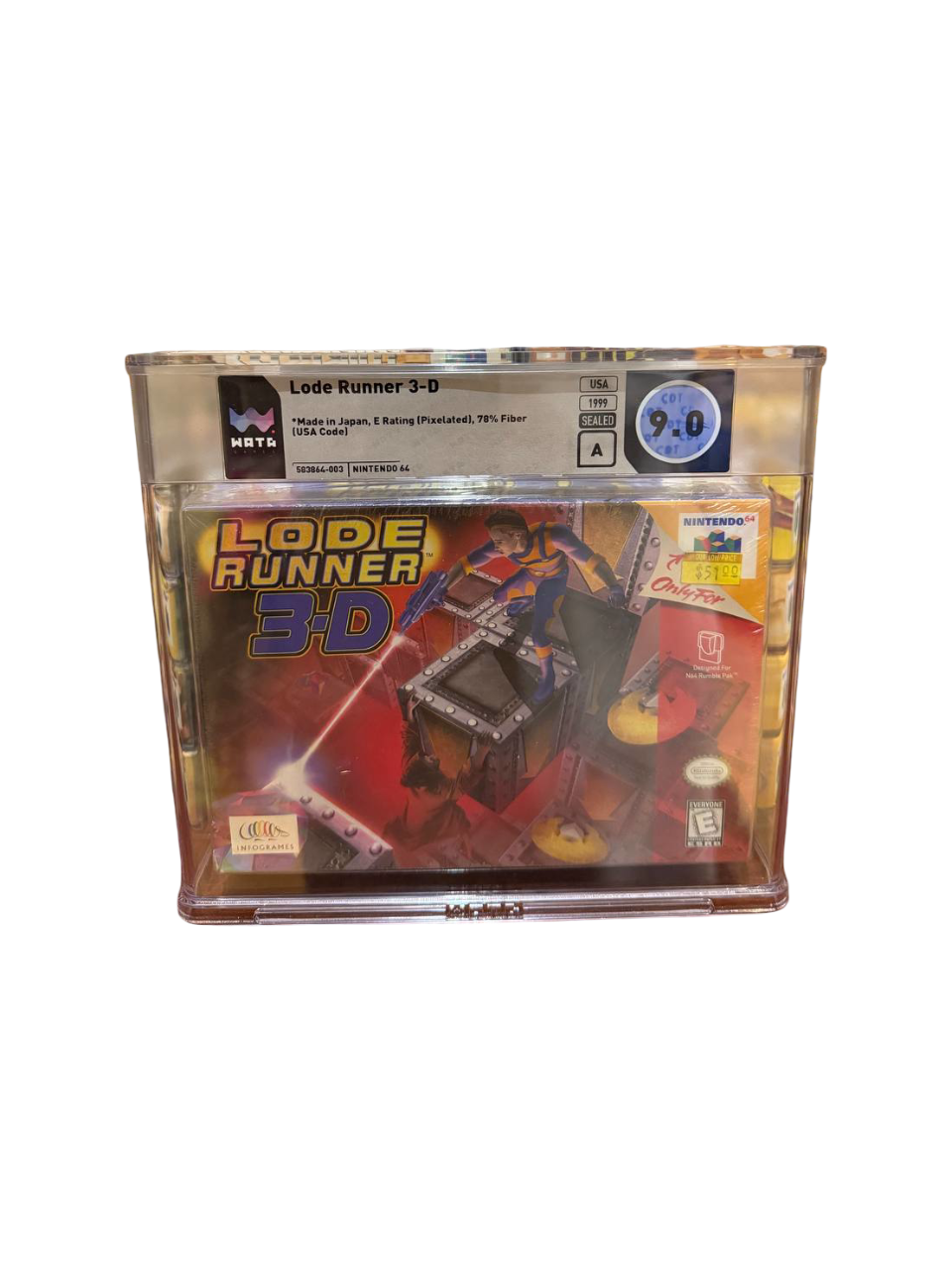 Lode Runner 3-D N64 WATA 9.0 A Sealed