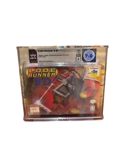 Lode Runner 3-D N64 WATA 9.0 A Sealed