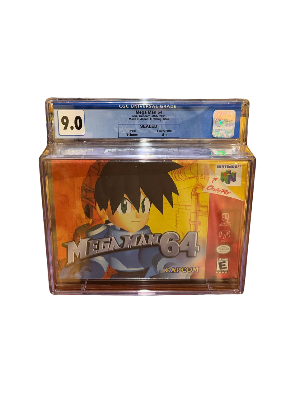 Mega Man 64 N64 Capcom CGC 9.0 Sealed