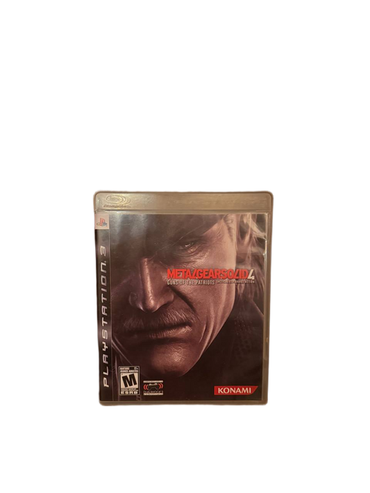 Metal Gear Solid 4 PS3 Konami - Front Cover