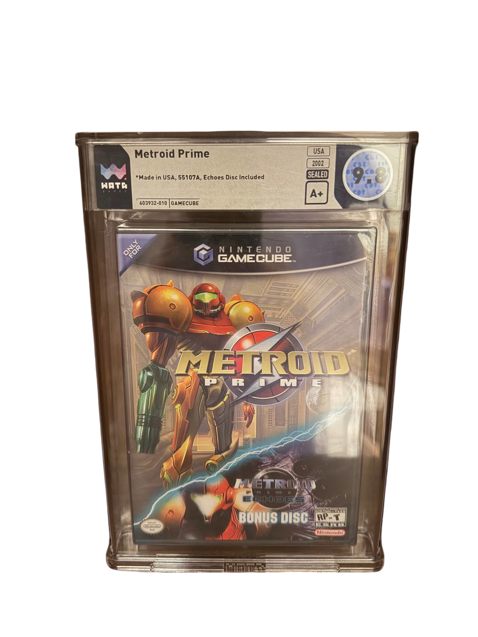 Metroid Prime GameCube WATA 9.8 A+ Sealed - Front