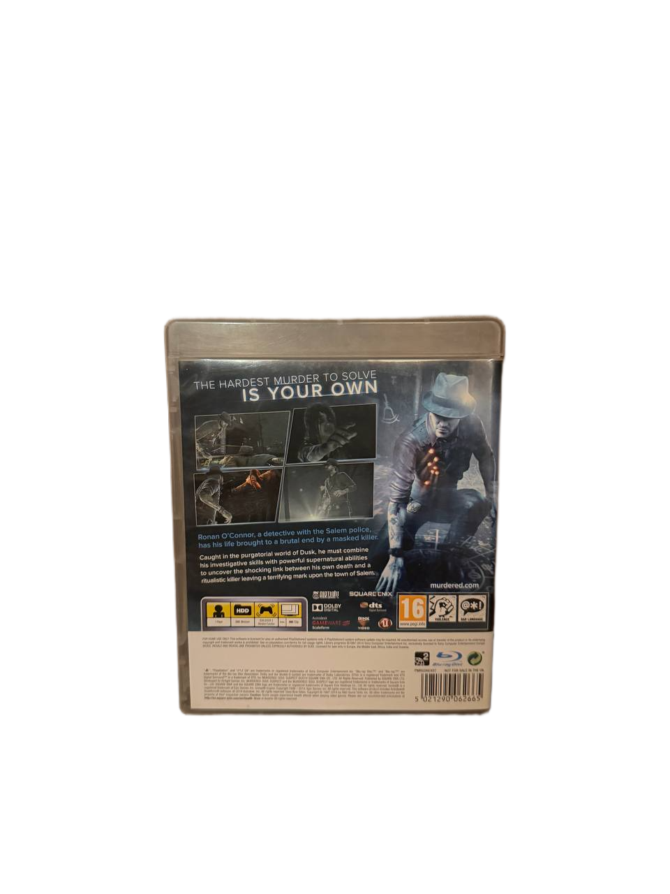 Murdered Soul Suspect PS3 - Back Cover