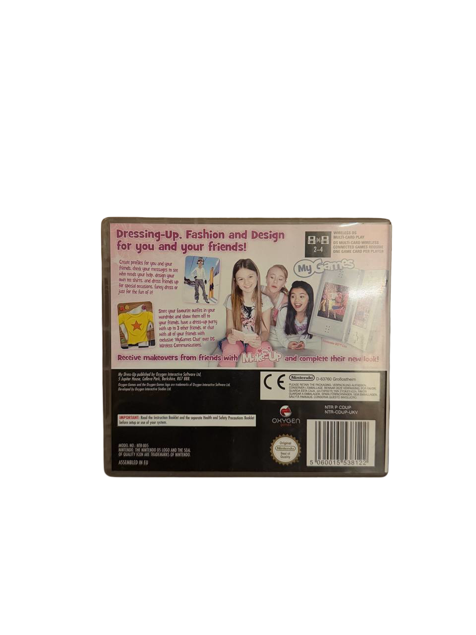 My Dress-Up DS - Back Cover