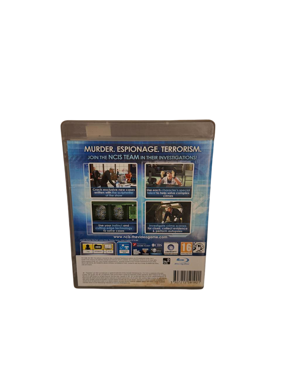 NCIS PS3 - Back Cover