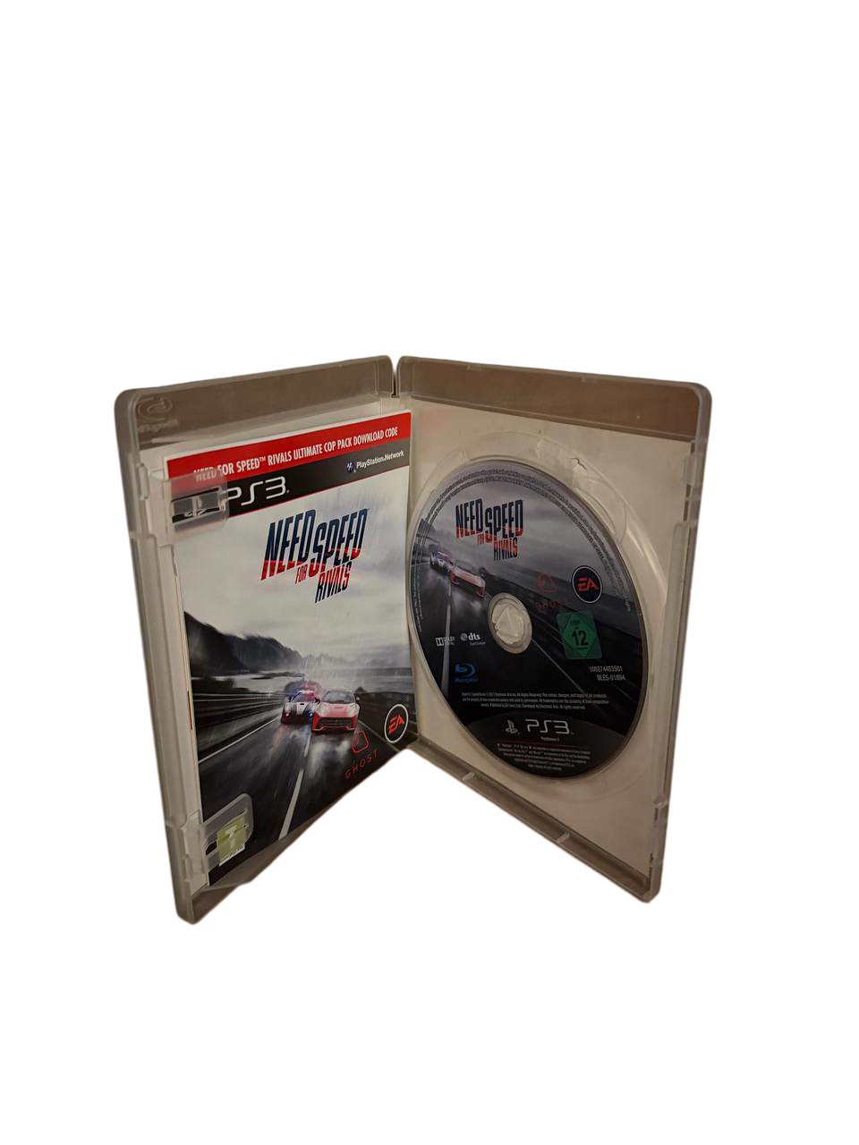 NFS Rivals PS3 - Case and Disc