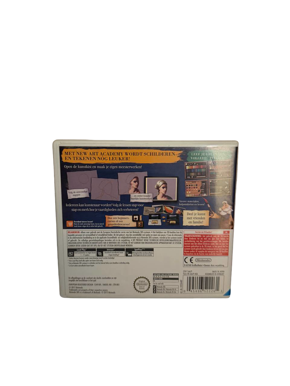 New Art Academy 3DS - Back Cover