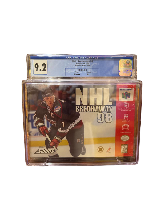 NHL Breakaway 98 N64 CGC 9.2 Sealed