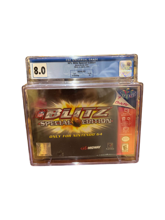 NFL Blitz Special Edition N64 CGC 8.0 Sealed