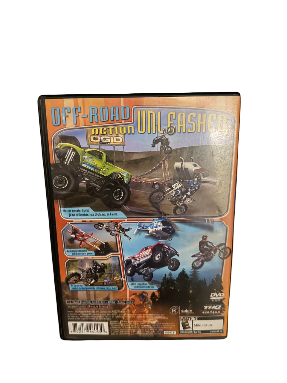 MX Unleashed PS2 - Back Cover