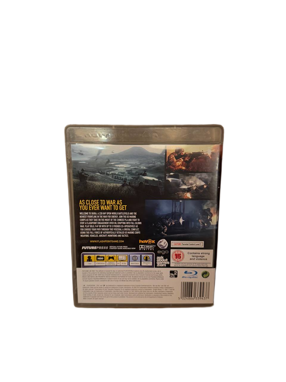 Operation Flashpoint Dragon Rising PS3 - Back Cover