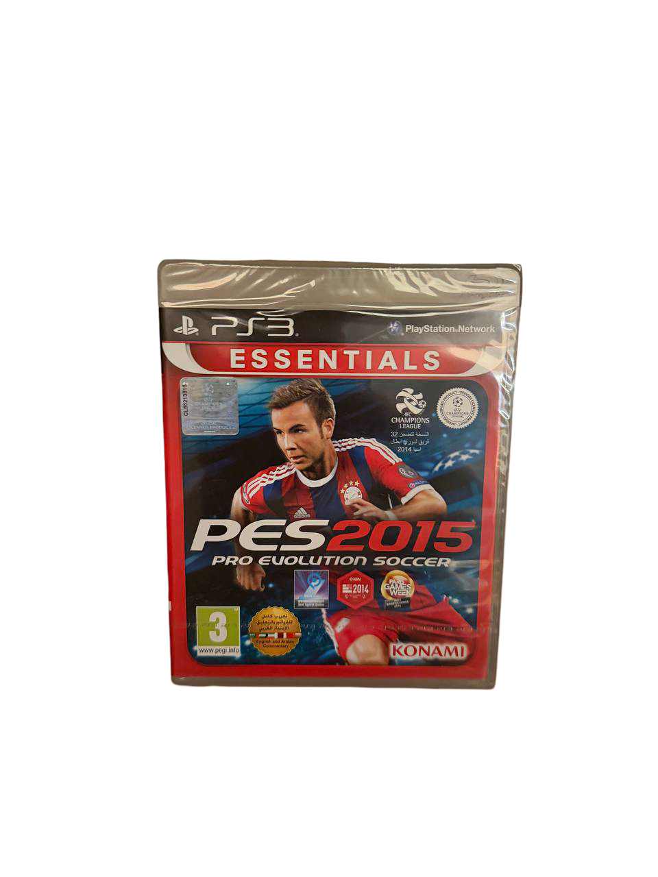 PES 2015 Pro Evolution Soccer PS3 Essentials Konami - Front Cover