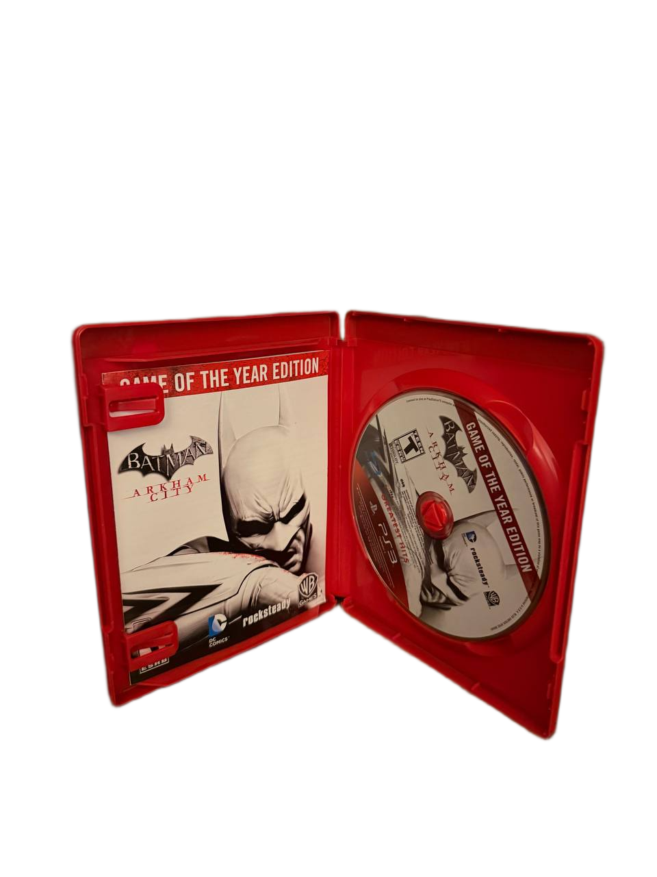 Batman Arkham City GOTY PS3 - Front Cover Detail