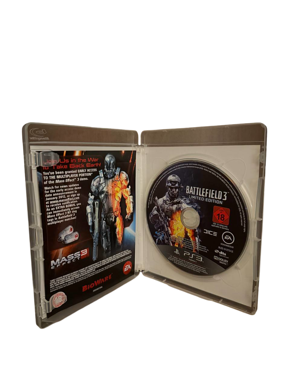 Battlefield 3 LE PS3 - Disc with Mass Effect 3 Insert