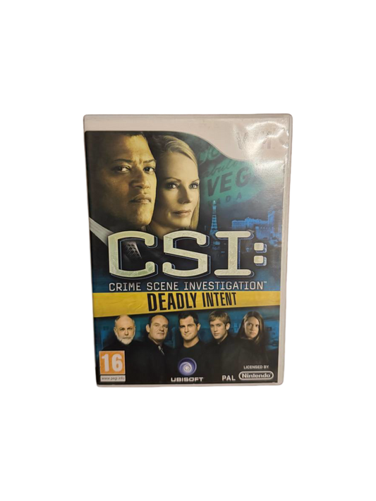 CSI Deadly Intent Wii PAL CIB