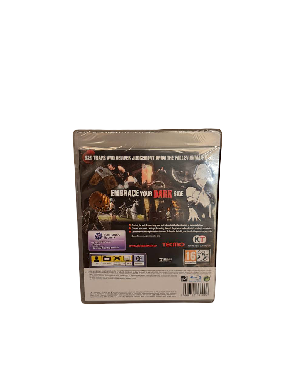 Deception IV Blood Ties PS3 - Back Cover