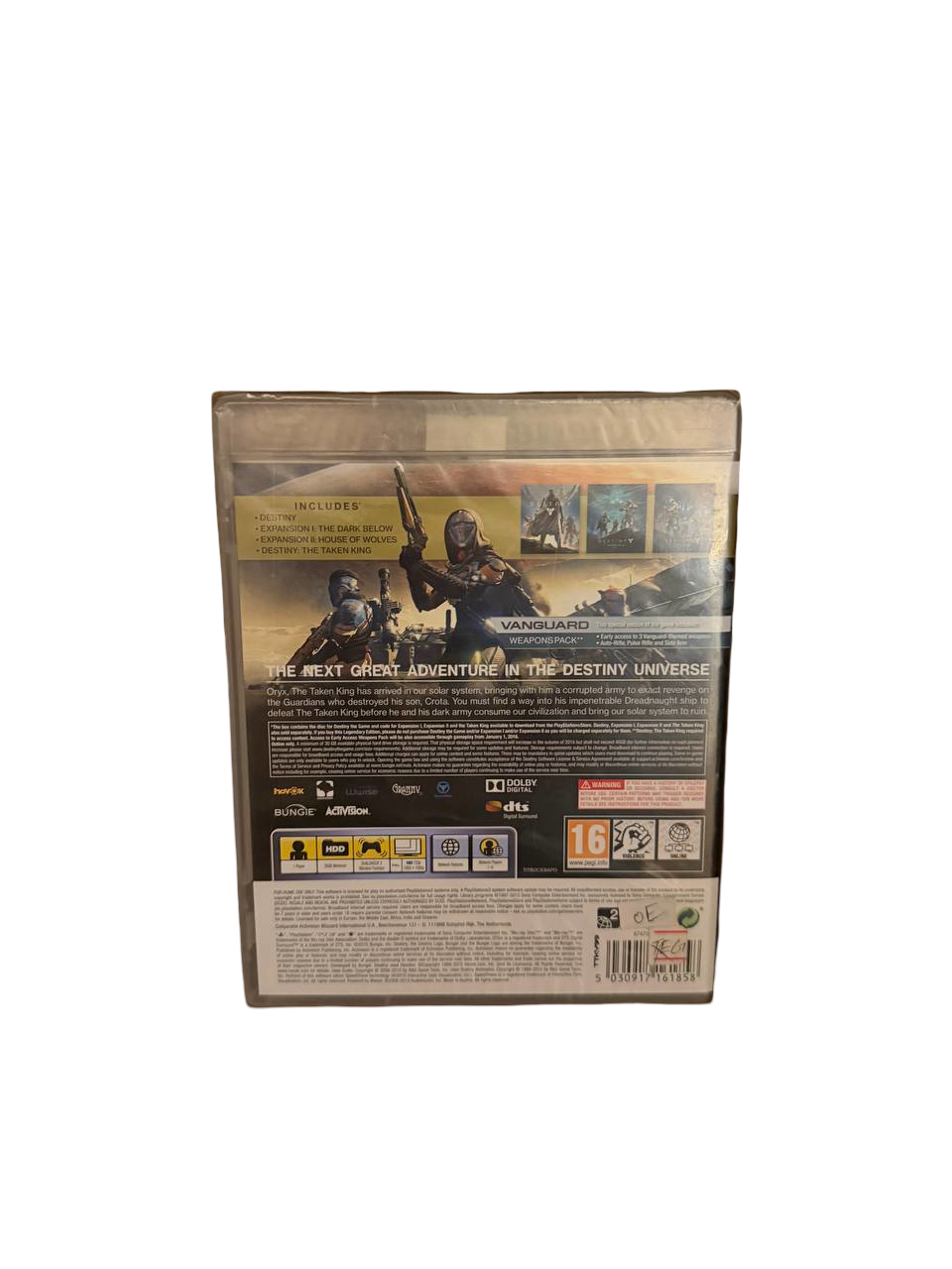 Destiny The Taken King PS3 - Back Cover