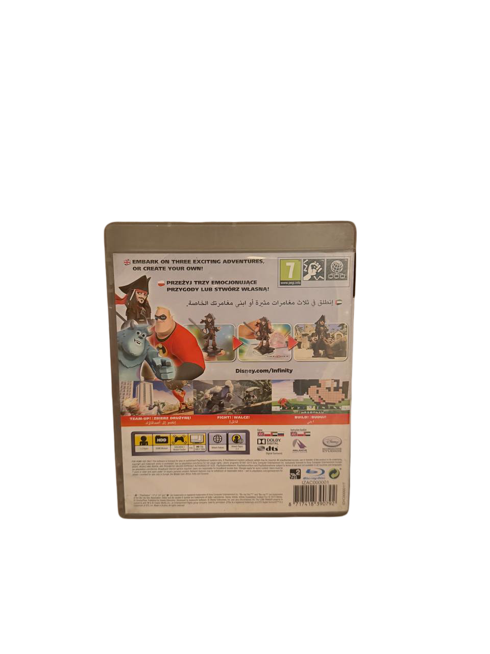 Disney Infinity PS3 - Back Cover