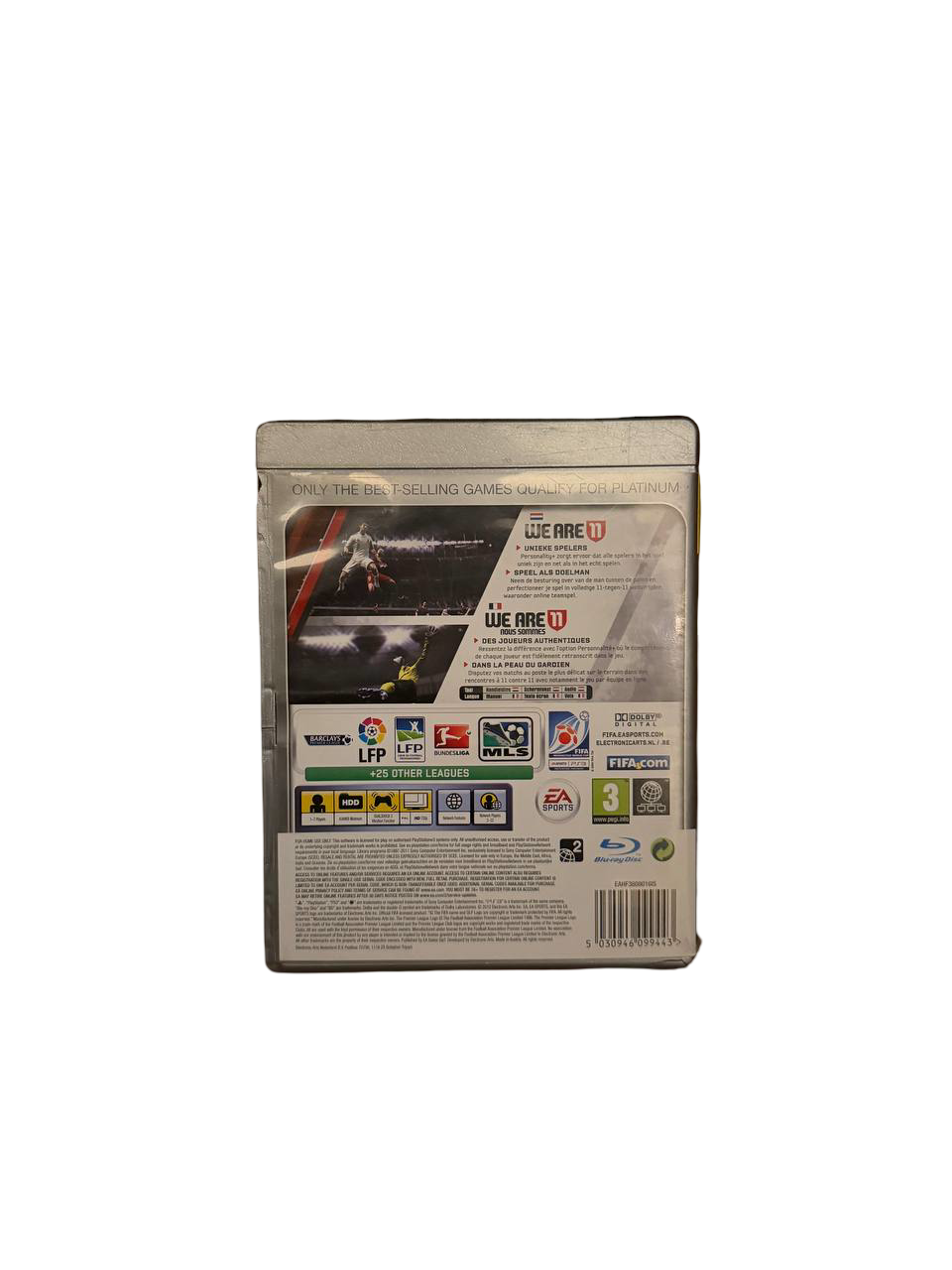 FIFA 11 Platinum PS3 - Back Cover