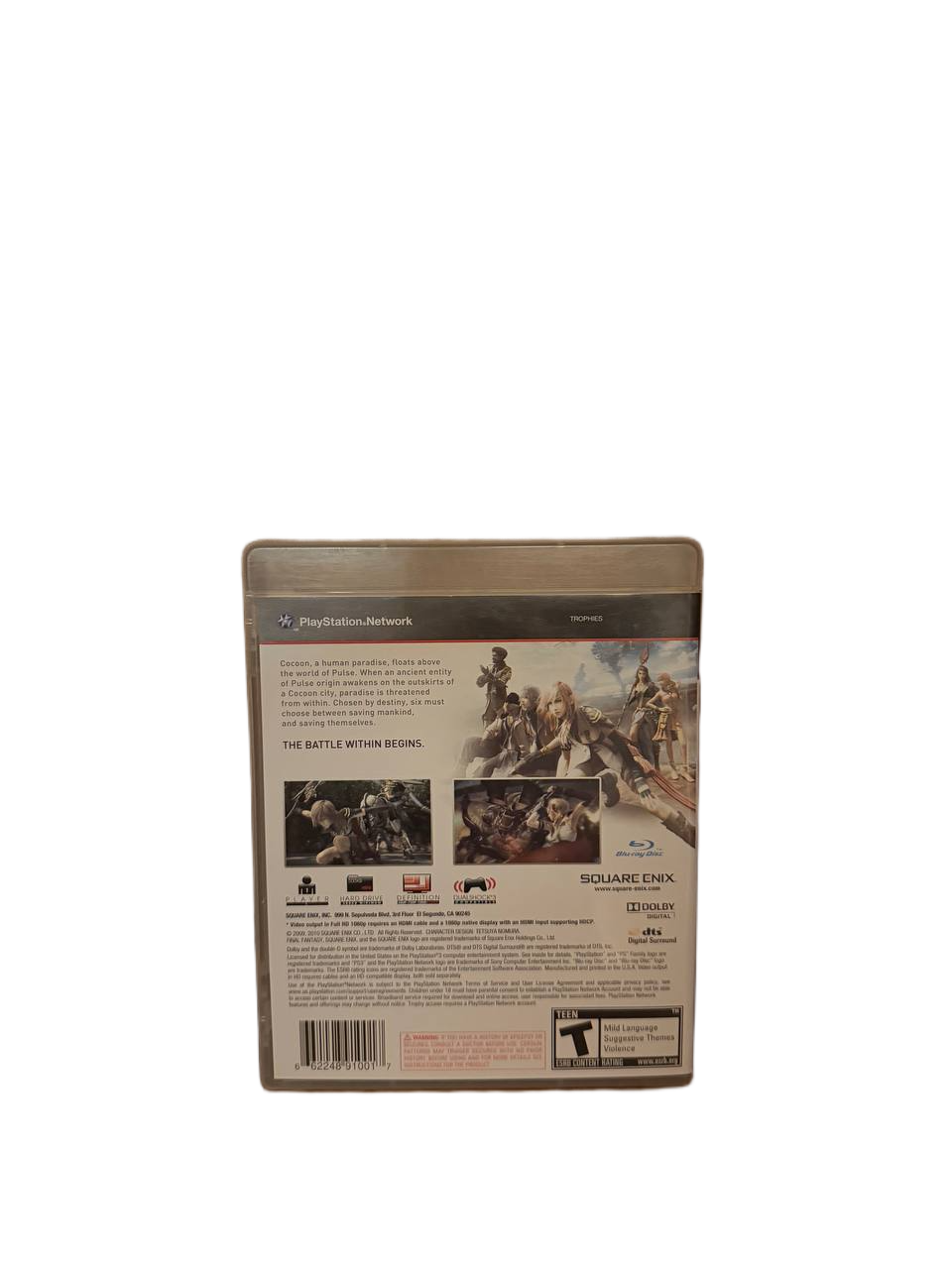 Final Fantasy XIII PS3 - Back Cover